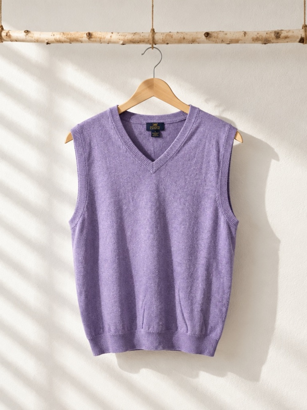 Brooks Brothers Lavender V-Neck Sweater Vest
